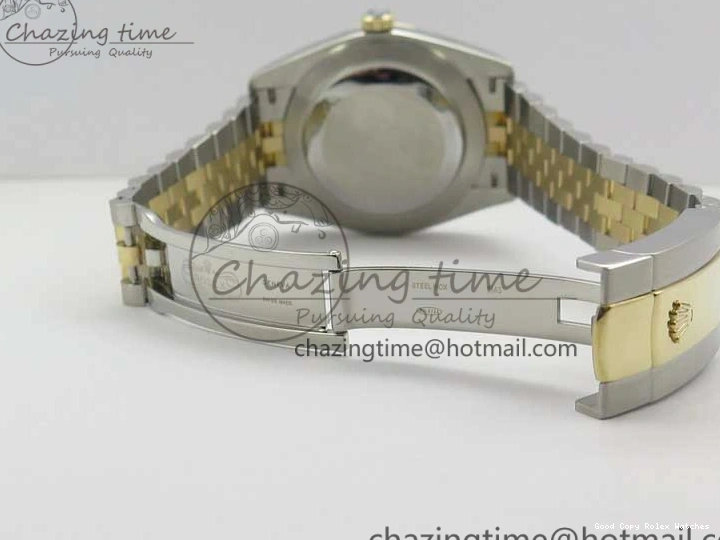 AAA Replica Watches SS Dial Wrapped WWF SS YG 41 Crystals DateJust 3128 on A YG Bracelet SoftTouch Edition Jubilee Best Wrapped Makers 126333 Black 0117